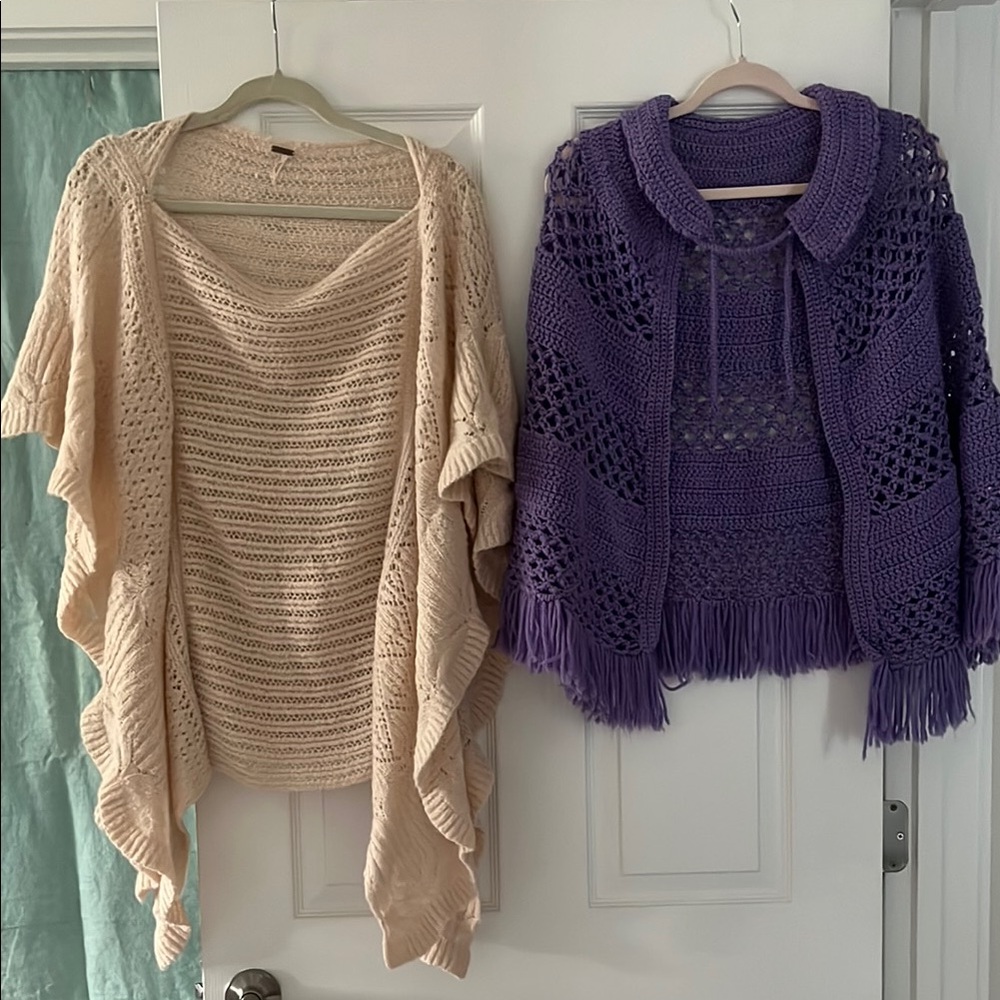 Poncho and Cape Sweater Set